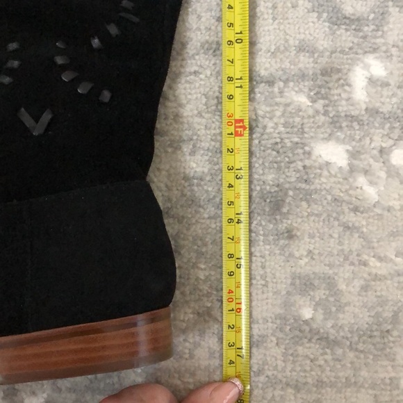 JACK ROGERS TARA BLACK SUEDE TALL BOOTS - Picture 12 of 12
